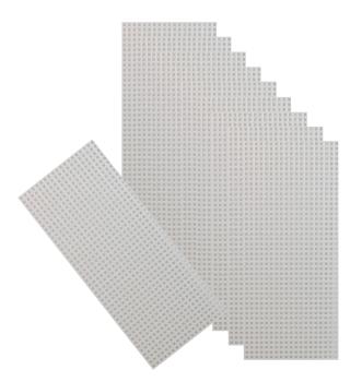 ministeck das ORIGINAL - Steckplatten, 13,3 x 6,7 cm, 10 Stück