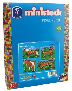 ministeck the ORIGINAL - Horse with background 4in1