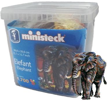 ministeck das ORIGINAL - Elefant XXL-Bucket