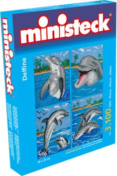 ministeck das ORIGINAL - Delfine mit Hintergrund 4in1
