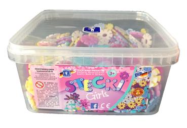 STECKi Girls – 500 g kreative Steckfreude in bunten Mädchenfarben