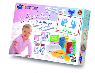 Sicheres Abdruckset für Babys - mit Malfarben und Zubehör