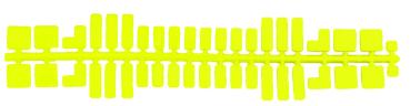 ministeck das ORIGINAL - Farbstreifen Neon, 9 Standard-Streifen je Farbe