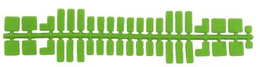 ministeck das ORIGINAL - Farbstreifen Neon, 9 Standard-Streifen je Farbe
