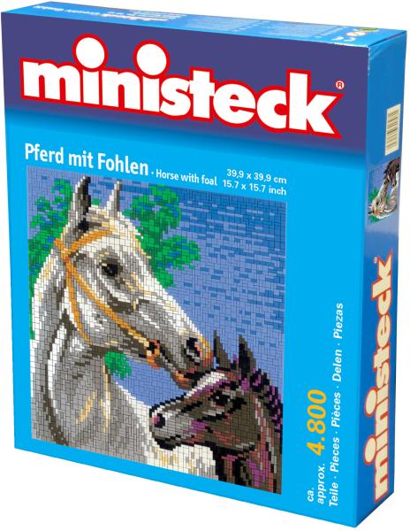 ministeck the ORIGINAL - Horse with foal XXL-Box