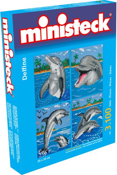 ministeck the ORIGINAL - Dolphins with background 4in1
