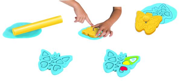 Ausstecher Ostern (6 Motive/6 Stk.) mit Stempeleffekt