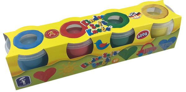 Kinder Soft Knete 4er Stange