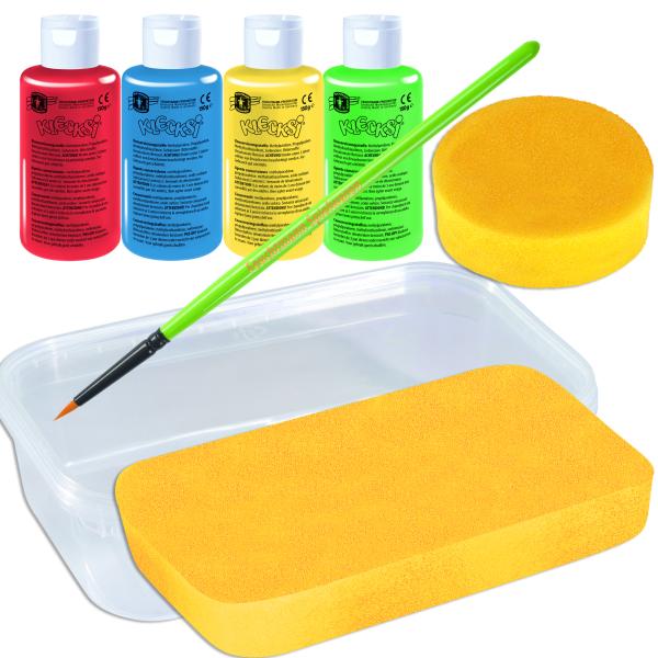 Sicheres Abdruckset für Babys - mit Malfarben und Zubehör
