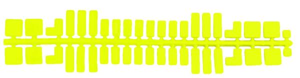 ministeck das ORIGINAL - Farbstreifen Neon, 9 Standard-Streifen je Farbe